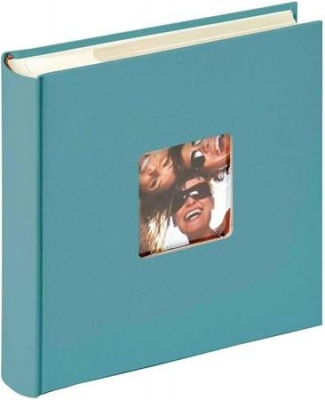Fotóalbum, 200 fotó, 10x15 cm, "Walther Fun", türkizkék