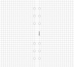 Kalendárium betét, jegyzetlap, personal méret, kockás, FILOFAX, fehér